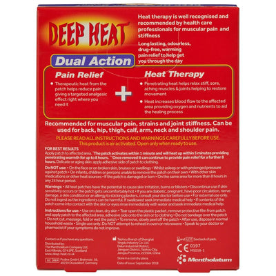 Costco UK Deep Heat Schmerzlinderungs-Wärmepflaster, 2 x 4er-Pack - Online bei McGrocer kaufen