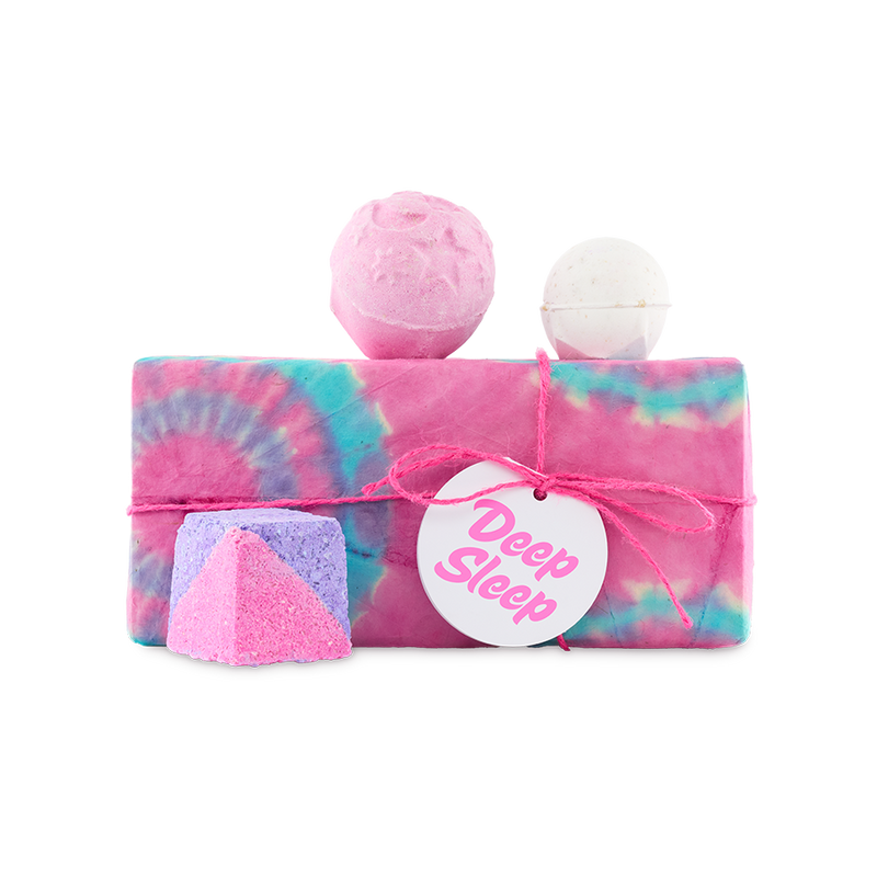 Lush Deep Sleep Gift bath bomb trio with lavender scents - British product
