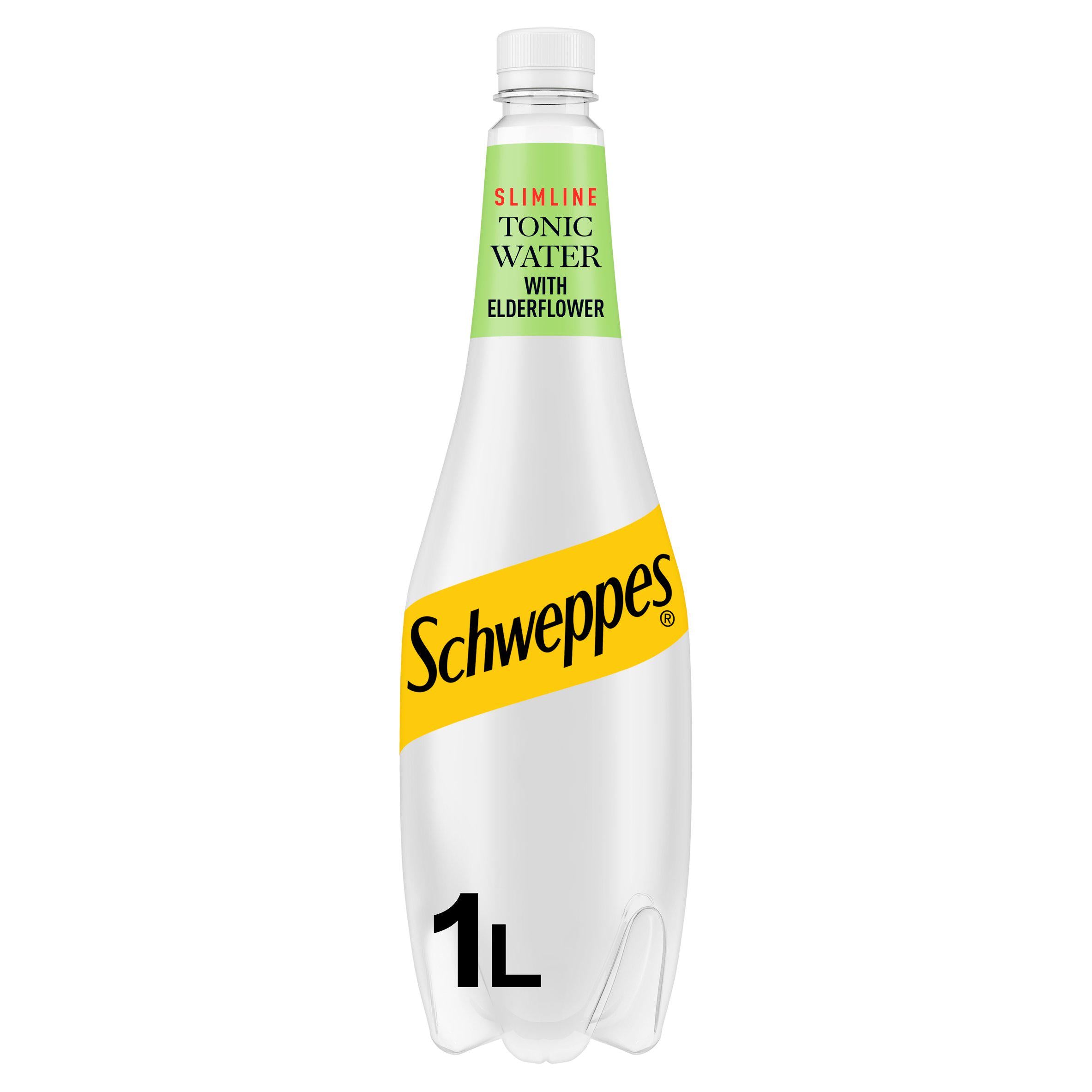 Schweppes Slimline Elderflower Tonic Water 1L Mixers Sainsburys   