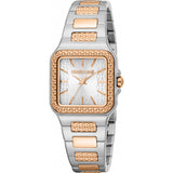 Roberto Cavalli silver ladies crest watch, UK version