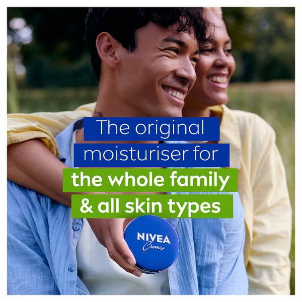 Nivea Creme Moisturiser for Face Hands Body 400ml, imported from the UK