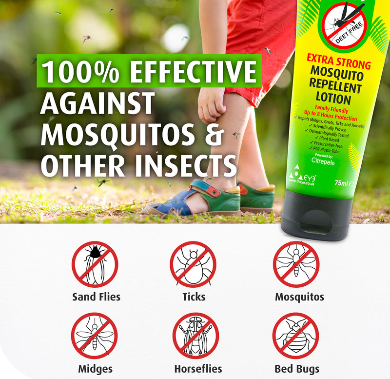 THEYE extra strong insect repellent lotion 75ml, imported from the UK