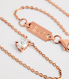 Harrods rose gold diamond necklace 0.50ct, imported from the UK