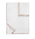 Pratesi cotton Super King duvet cover with chain motif design, 260cm x 220cm, imported from the UK