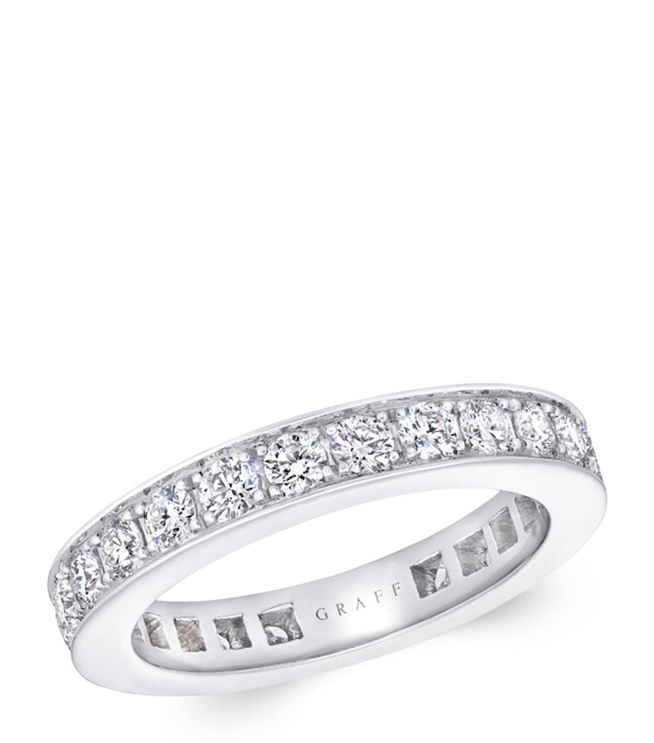 Graff white gold diamond wedding ring imported from the UK