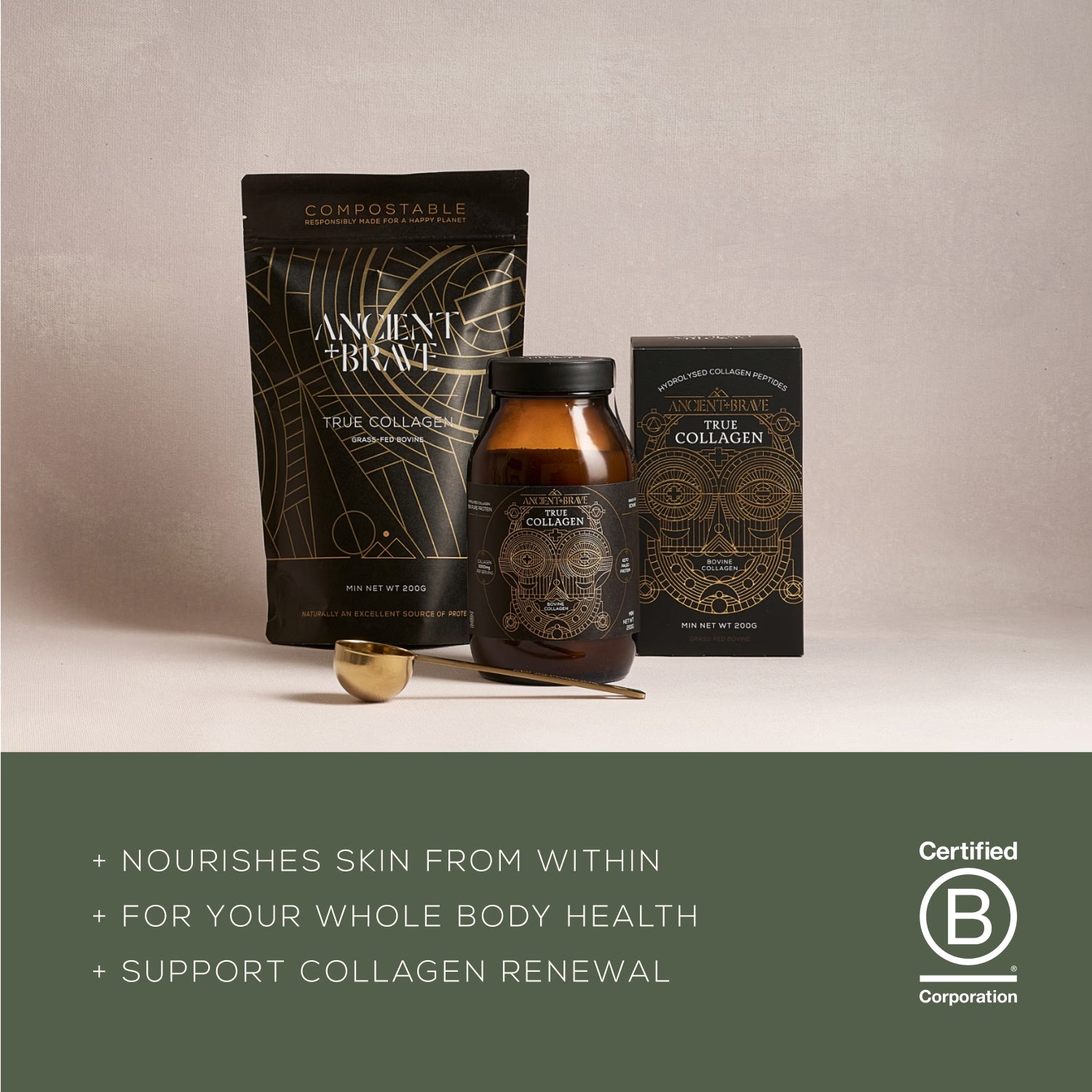 Ancient+Brave true collagen supplement 200g (British brand)
