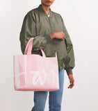 Harrods medium cotton logo tote bag, UK version