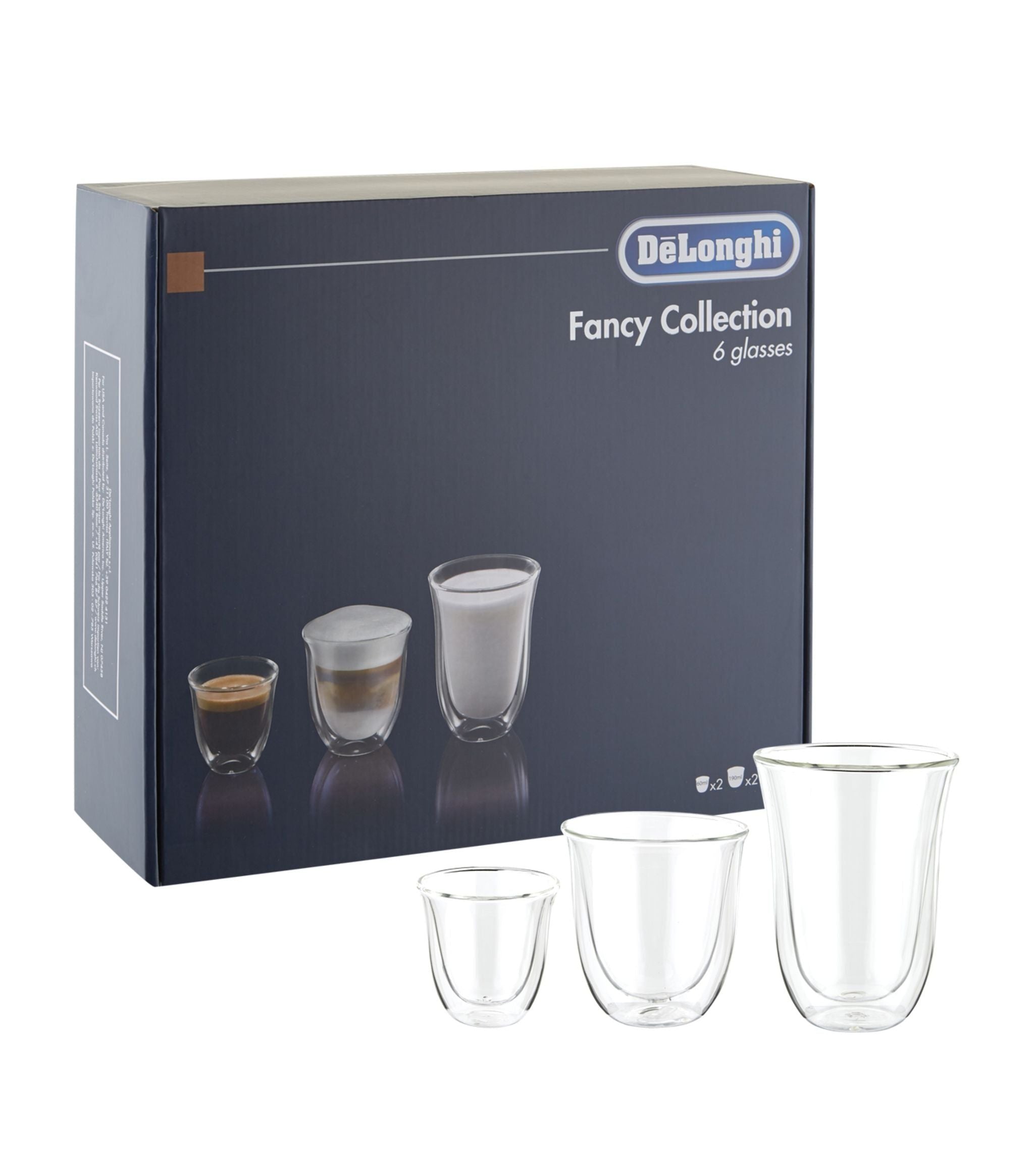 Del 2Pc Cappuccino &amp;amp; 2Pc Latte Glass 8