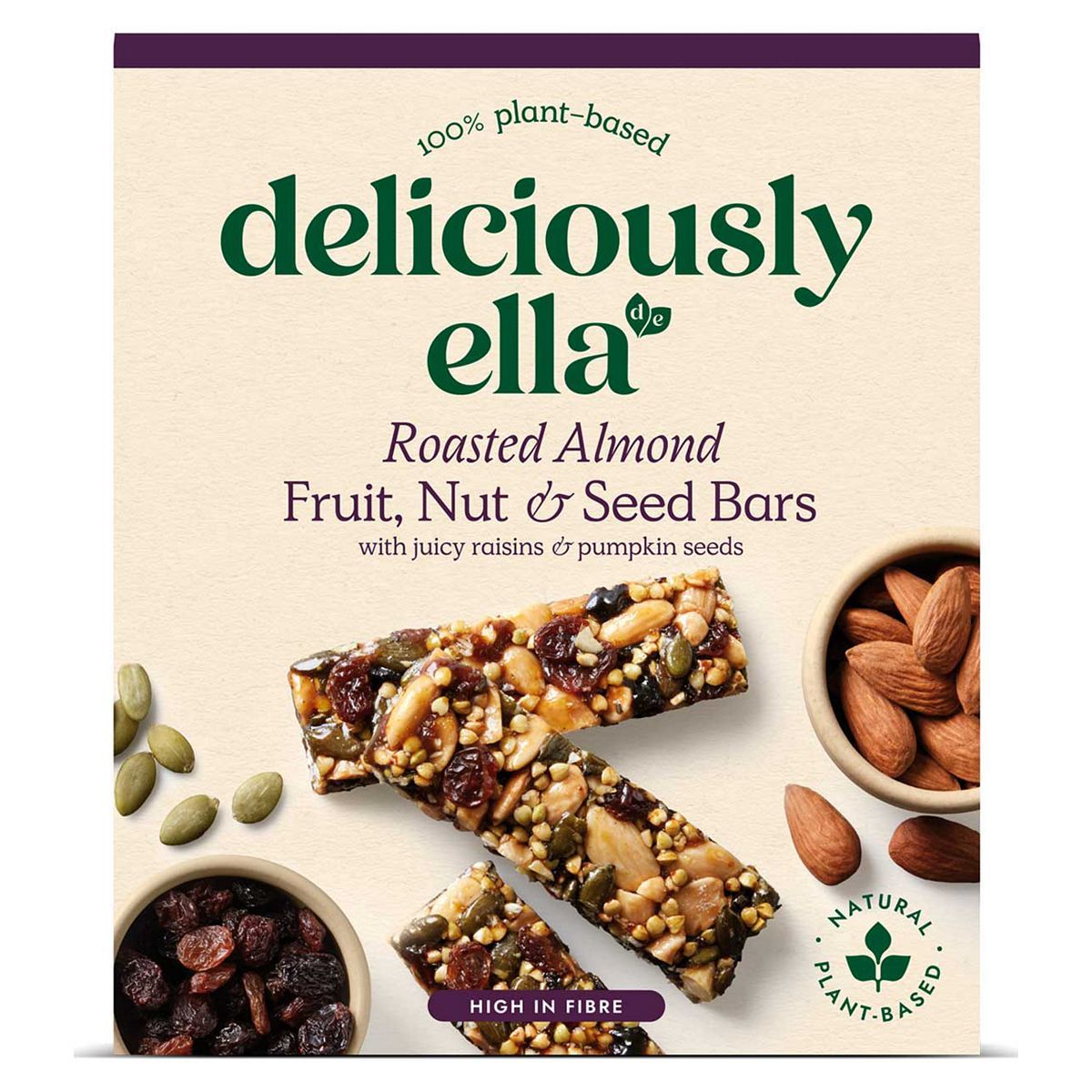 Deliciously Ella Almond, Fruit, Nut and Seed Bar - 3 x 40g