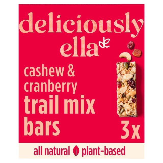 Deliciously Ella Cashew & Cranberry Bars   3 per pack