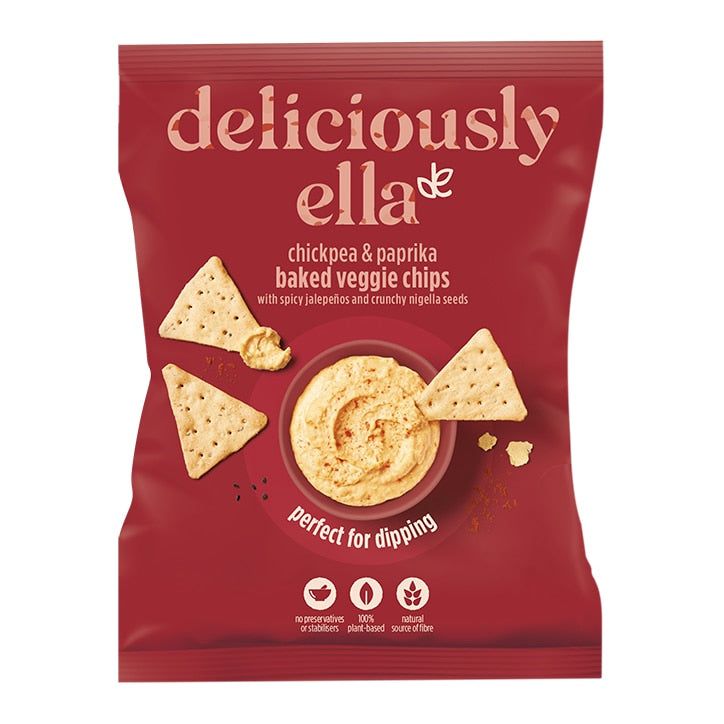 Deliciously Ella Chickpea &amp;amp; Paprika Baked Veggie Chips 100g