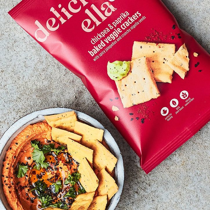 Deliciously Ella Chickpea &amp;amp; Paprika Baked Veggie Chips 100g