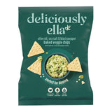 Deliciously Ella Olive, Sea Salt &amp;amp; Black Pepper Baked Veggie Chips 100g