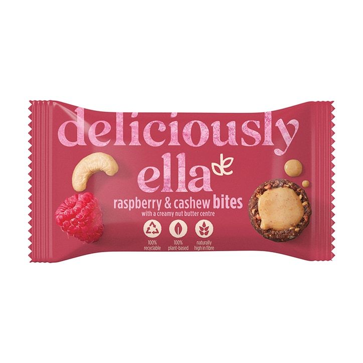 Deliciously Ella Raspberry &amp;amp; Cashew Nut Butter Bites 36g