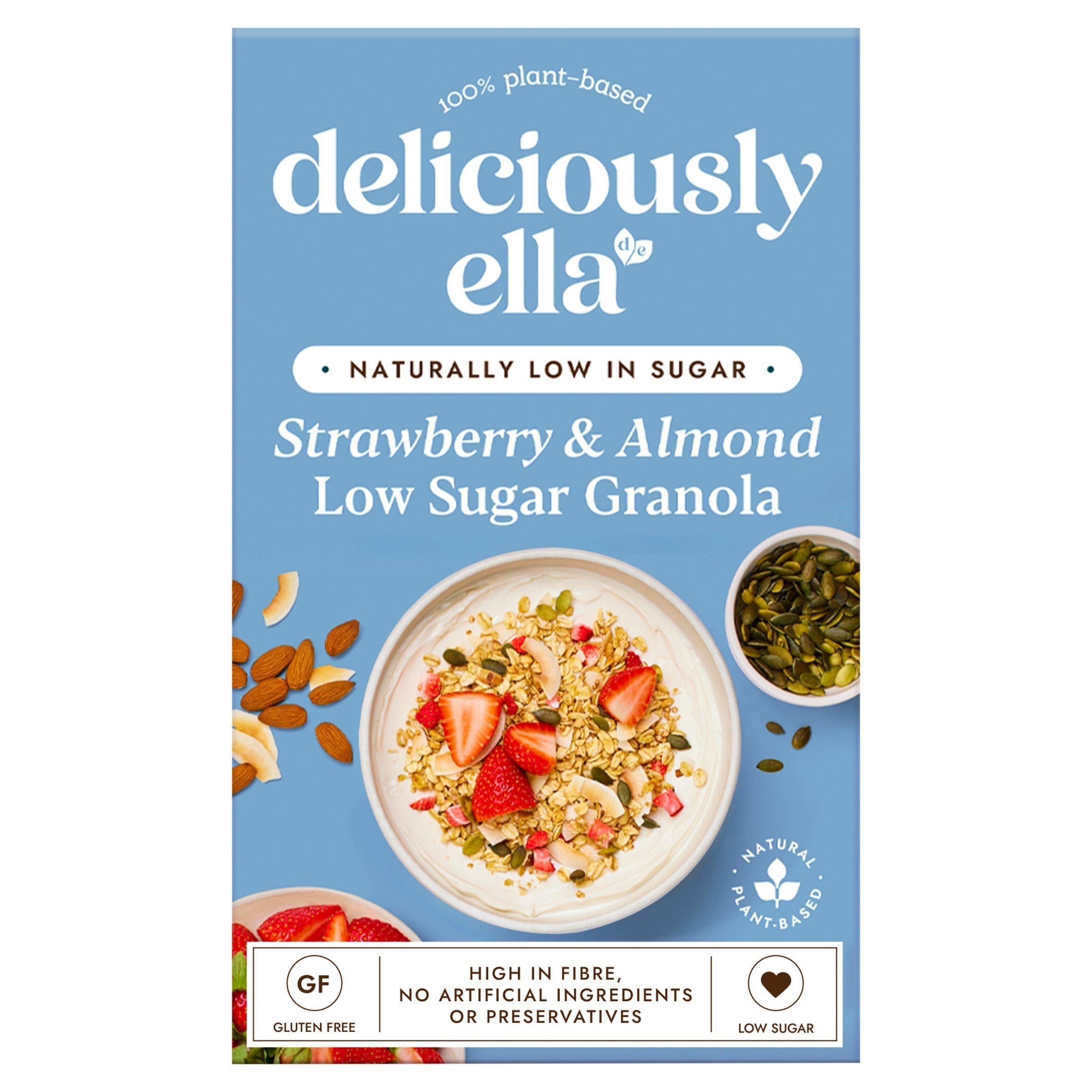 Deliciously Ella Strawberry &amp;amp; Almond Low Sugar Granola 380g