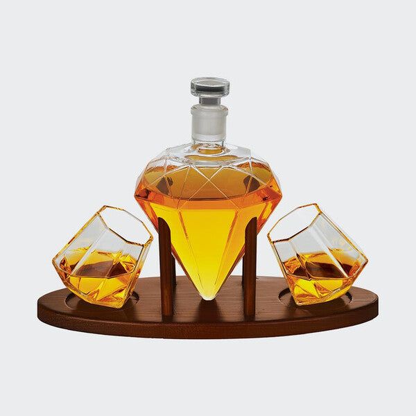 Deluxe Diamond Decanter Set