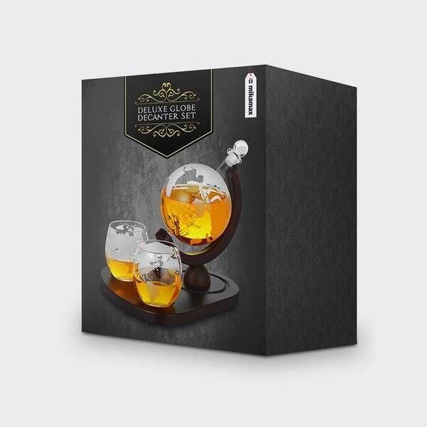 Deluxe Globe Decanter Set