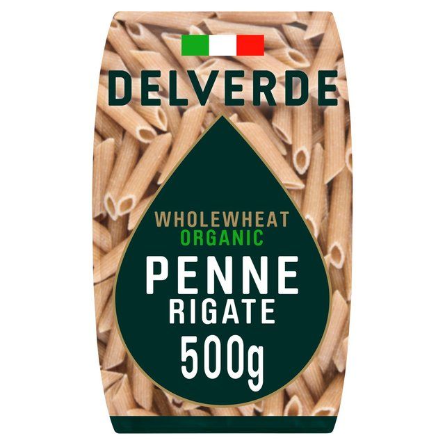 Delverde Whole Wheat Organic Penne Rigate