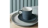 Denby 4 Piece Stoneware Side Plates - Charcoal