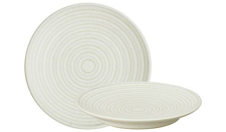 Denby Impression 4 Piece Stoneware Side Plates - Cream