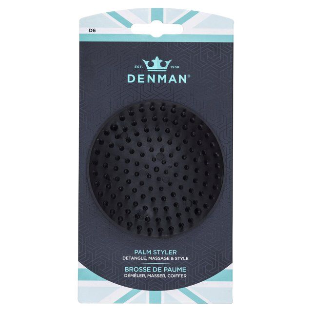 Denman D6 Black Be Bop Handy Detangler Brush