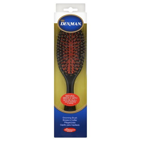 Denman D81M Medium Nylon/Bristle Cushion Grooming Brush