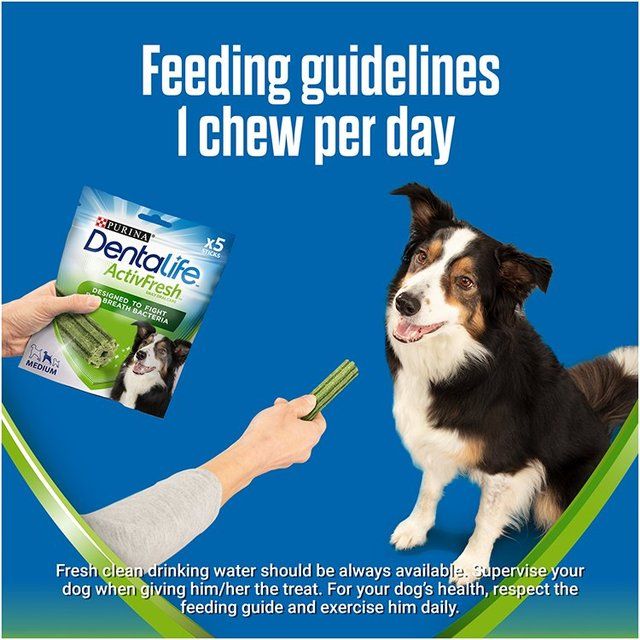 Dentalife ActivFresh Medium Dental Chicken Dog Chews   115g