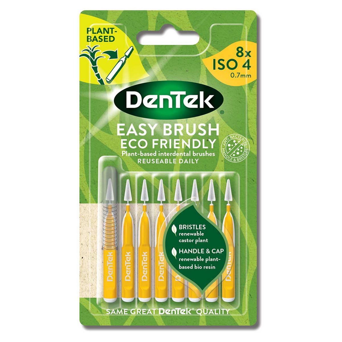 DenTek Easy Brush ECO Friendly Interdental Brush IS04 - 8 Pack