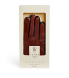 DENTS LEATHER GLOVES CONTRAST CASHMERE