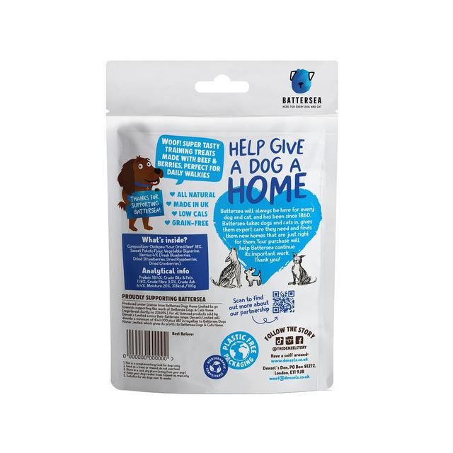 Denzel's Battersea Hearts For Dogs Beef &amp;amp; Berries   90g