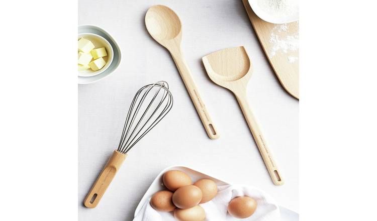 Designed by Sebastian Conran Beech Wood 3 Piece Utensil Set