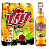 Desperados Tequila Lager Beer Bottles   3 x 330ml