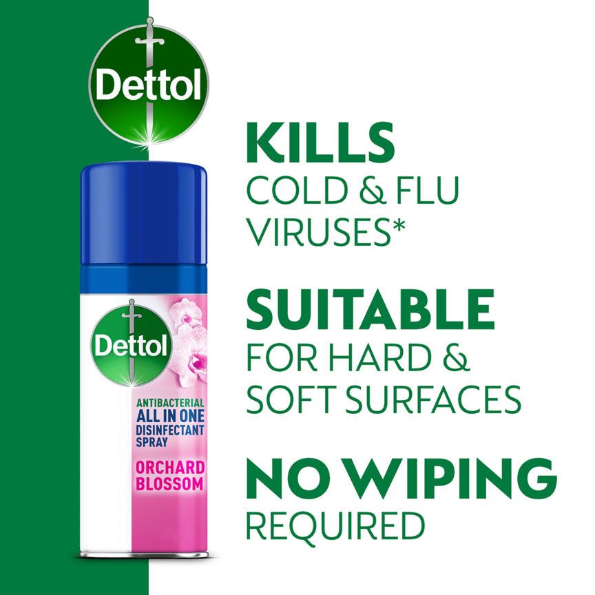 Dettol All-In-One Disinfectant Spray, Orchard Blossom