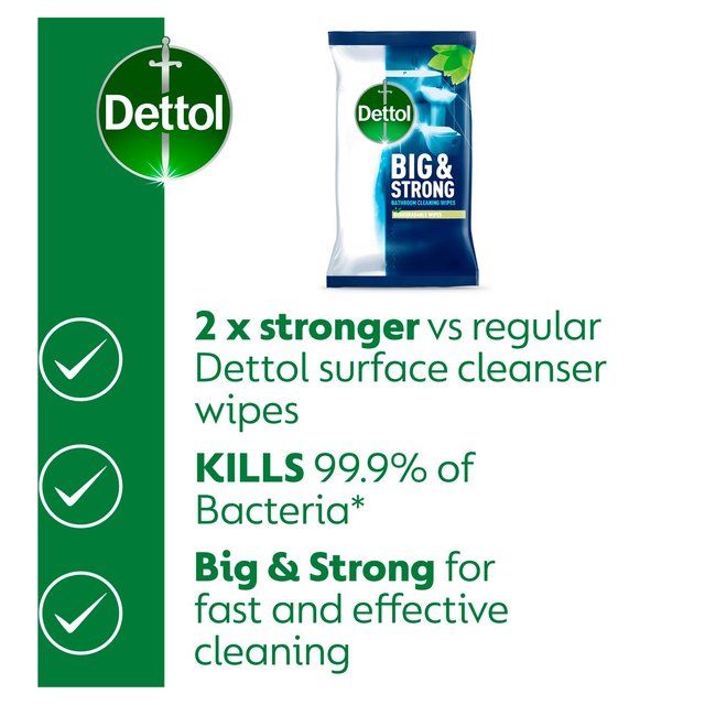 Dettol Antibacterial Biodegradable Bathroom Cleaning Wipes