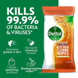 Dettol Antibacterial Biodegradable Kitchen Cleaning Wipes