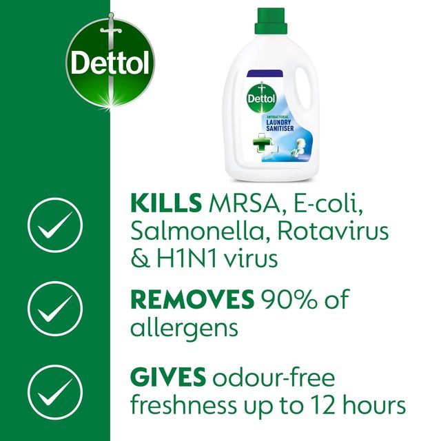 Dettol Antibacterial Laundry Cleanser Fresh Cotton   2.5L