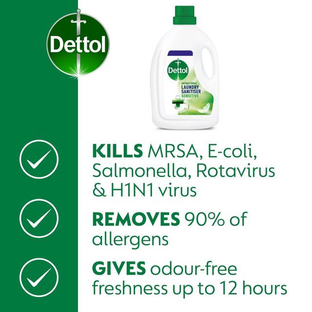 Dettol Antibacterial Laundry Cleanser Liquid Sensitive   1.5L