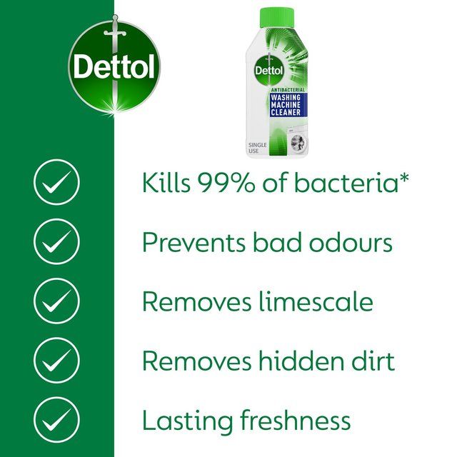 Dettol Antibacterial Limescale Washing Machine Cleaner   250ml