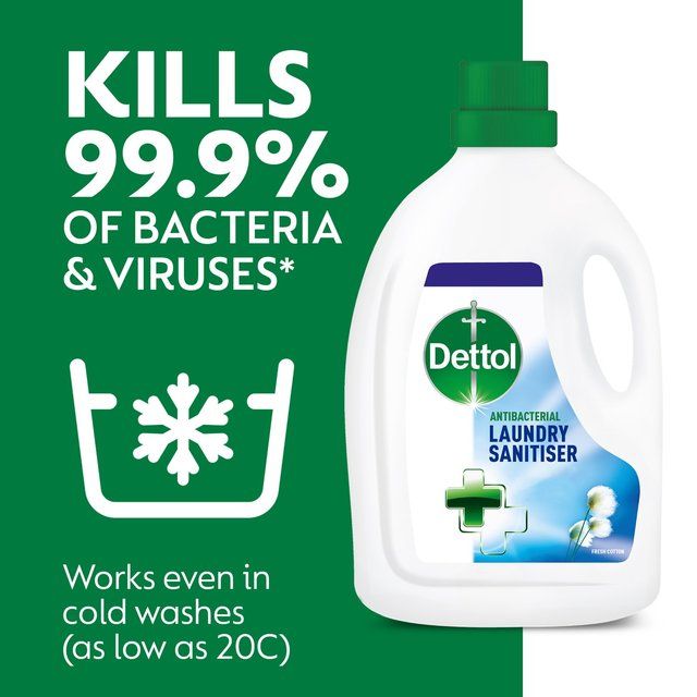 Dettol Laundry Sanitiser Antibacterial Liquid Additive Fresh Cotton