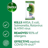 Dettol Tru Clean Antibacterial Biodegradable Waterlily Cleaning Wipes