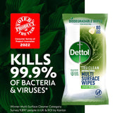 Dettol Tru Clean Antibacterial Disinfectant Wipes Crisp Pear 80 Wipes