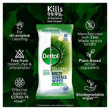 Dettol Tru Clean Antibacterial Disinfectant Wipes Crisp Pear 80 Wipes