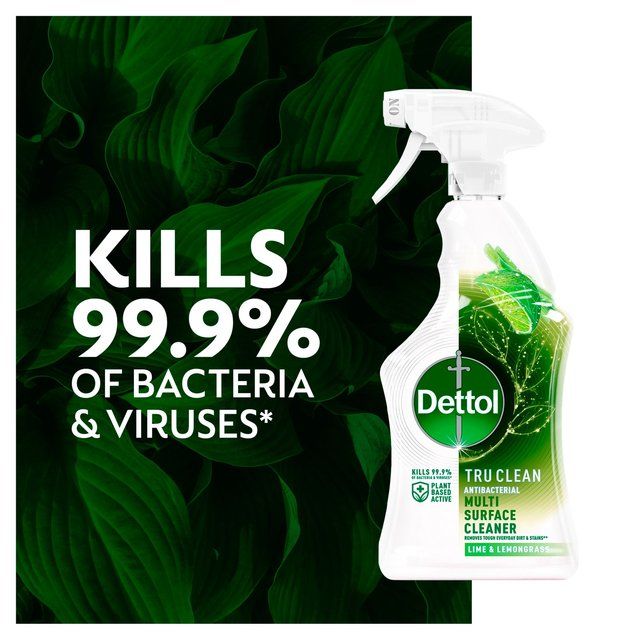 Dettol Tru Clean Antibacterial Surface Cleaner Spray Lime and Lemongrass