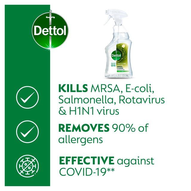 Dettol Tru Clean Antibacterial Surface Cleanser Spray Crisp Pear