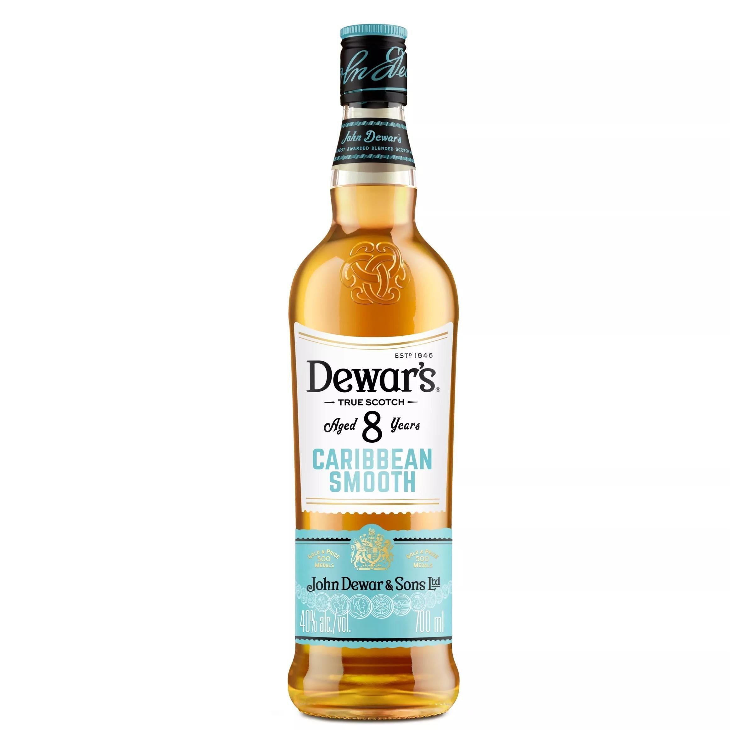 Dewars Caribbean Smooth 8 Year Old Blended Scotch Whisky 70cl