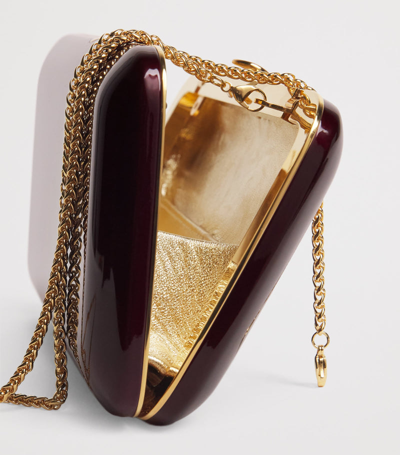 Jeffrey Levinson mirrored Finley clutch bag (British brand)