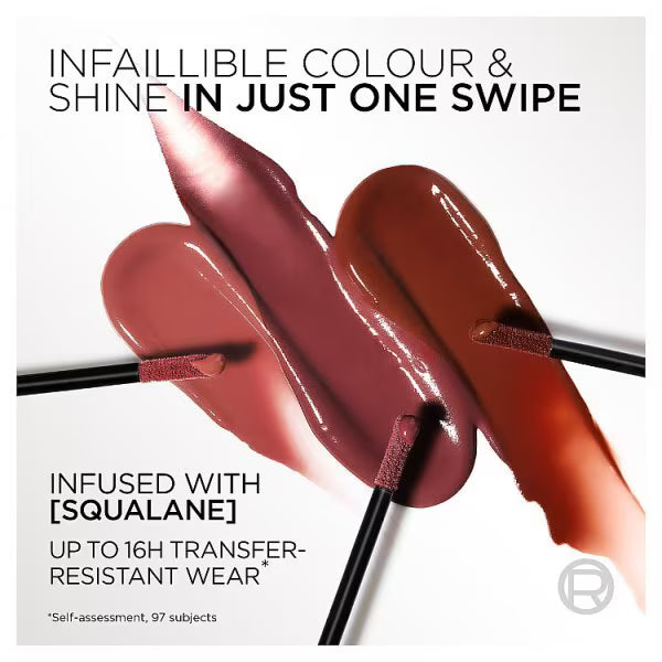 L'Oréal Paris liquid lipstick 220 Paris Sunset, UK version