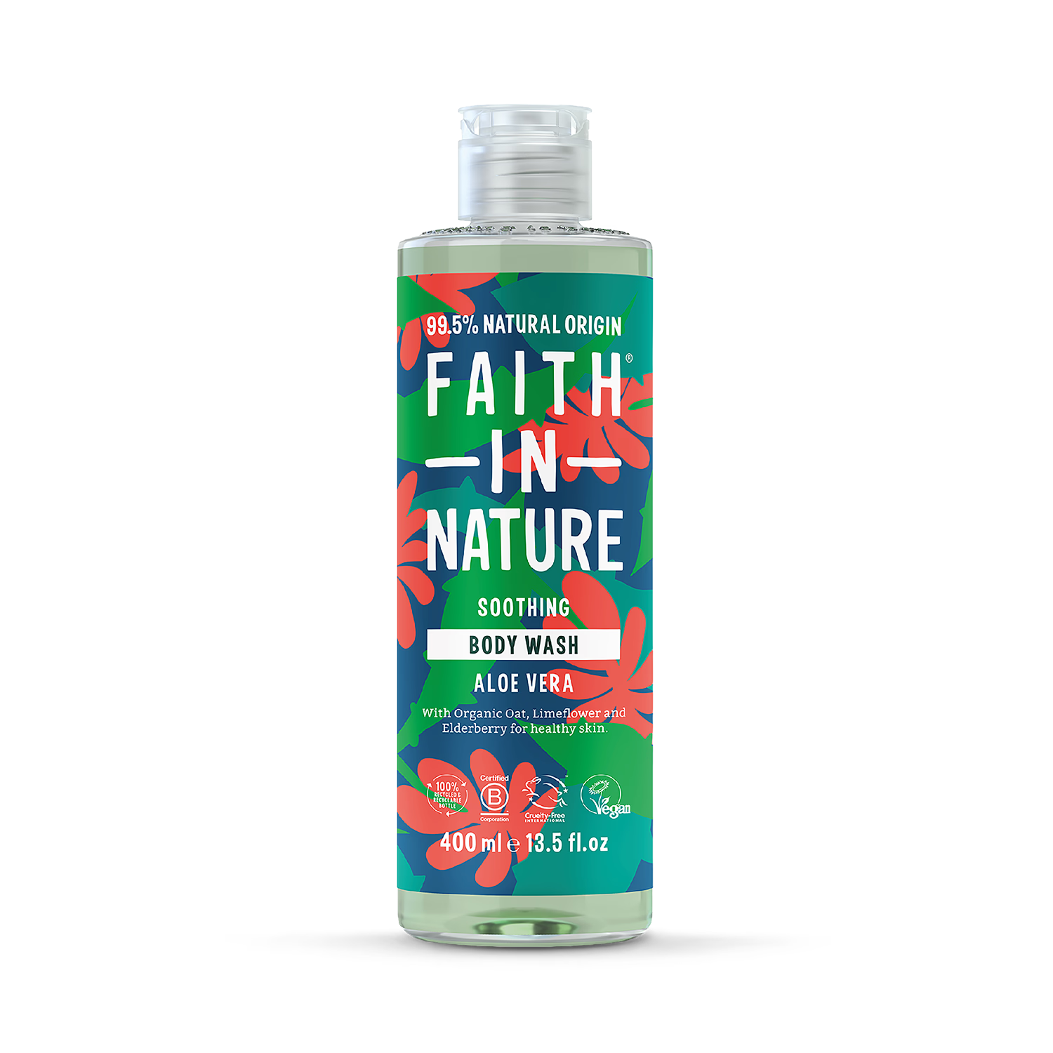 Faith In Nature Body Wash Aloe Vera 400ml - British product
