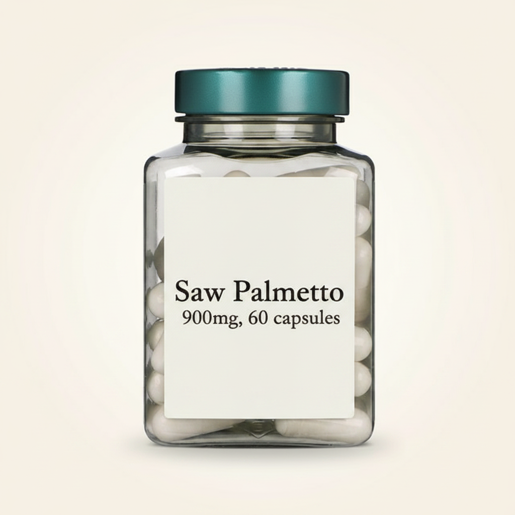 Holland & Barrett Saw Palmetto capsules 60, UK version