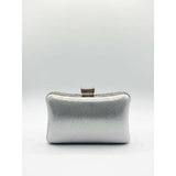 SVNX silver diamante clutch bag with chain - British product